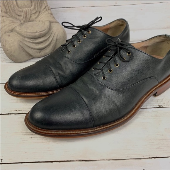 SOLD! Aston Grey Bandino Oxford Dress Shoes - Picture 3 of 8